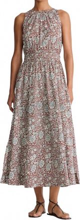 Apiece Apart Bali Tank Dress In Clay Floral