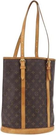 Louis Vuitton Tweedehands Canvas Louis Vuitton tassen - Dames - Vintage Schoudertas - Bruin - ONE Size - Vintage