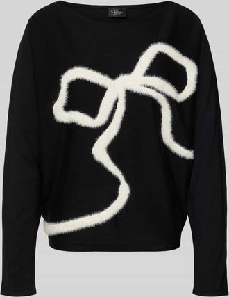 s.Oliver Black Label Relaxed Fit Pullover aus Viskose-Mix in Black, Größe 34