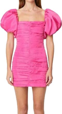Rhode Resort Suzette Dress In Malibu Pink
