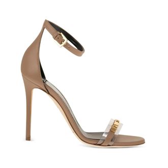 Elisabetta Franchi High Heel Sandals, female, Beige, Size: 10 US Elisabetta Franchi Sandals