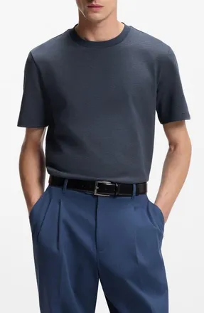 BOSS Thompson Solid T-Shirt in Blue at Nordstrom, Size Xx-Large
