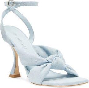Stuart Weitzman Playa Ankle Strap 100 Knot Sandal in Light Blue at Nordstrom Rack, Size 5.5