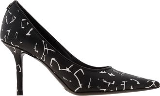 Jimmy Choo London Love Artwork Printed Canvas Pumps, Brand Size 34 ( US Size 4 )