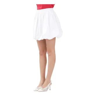 Vicolo Short Skirts, female, White, Size: M White Balloon Skirt