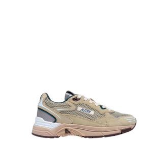 Autry Hyperway Low - Dames - Sneakers - Beige - 36 EU - Katoen - Schoenen
