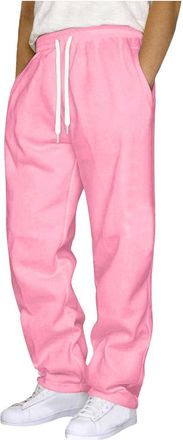 Generic 1/2 Pack Joggers for Men UK Tracksuit Jogging Bottoms Fleece blackJoggers Open Hem Sweatpants with Pockets Drawstring Trousers Gym Workout Loose Cargo