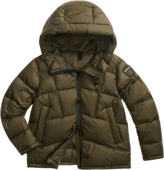 Blauer Tyllin Mixed Quilting Down Jacket - Dames - Jassen - Groen - Maat: S Polyamide
