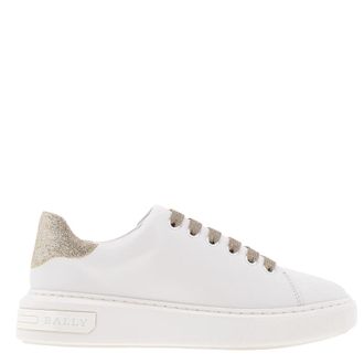 Bally Marlys Leather Low-Top Sneakers, Brand Size 35 ( US Size 4.5 )
