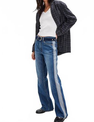 Re/Done Californian Track Jeans In Viper Blue