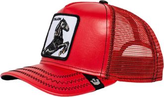 Goorin Brothers Cherry Mustang Vegan Leather Trucker Hat 101-0073-RED