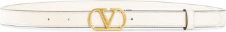 Valentino VLgo Signature Belt in Shiny Calfskin