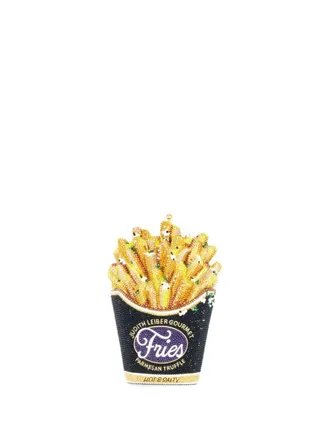 Judith Leiber Clutch Truffle Fries con cristalli - Nero