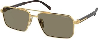 Prada Authentieke Stijlvolle Brillen met Topkwaliteit - Heren - Zonnebrillen - Geel - 61 MM - Accessoires