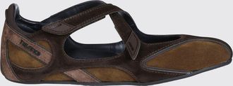 The Attico Ballerine Mary Jane Floor 01 in pelle scamosciata bicolor