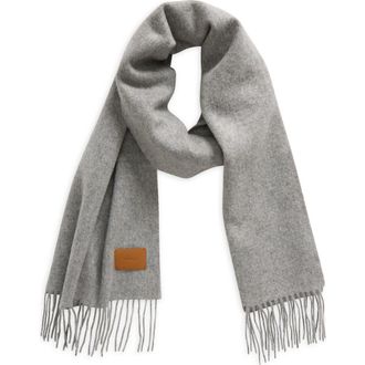 Vince Double Face Cashmere Scarf in Heather Gray at Nordstrom
