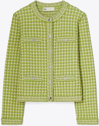 Tory Burch Womens Kendra Jacquard Cardigan, size XL
