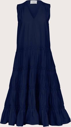 Merlette Womens Wallis Smocked Dress In Navy
