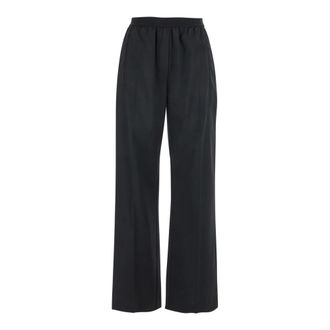Tela Black Elasticated Waist Trousers Woman
