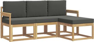 vidaXL Conjunto De Sof&aacute;s De Exterior 4 Uds. Vidaxl