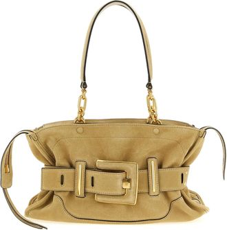 Balmain Beige Calfskin Shoulder Womens Bag