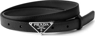 Prada Cintura in pelle Saffiano - Nero