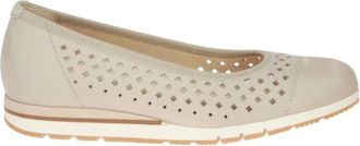 Gabor Nubuck Ballerinas - Dames - Ballerinas - Beige - 40 EU - Schoenen
