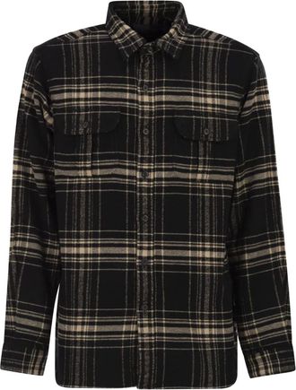 Polo Ralph Lauren Overhemd met tartan ruit en cargo zak - Zwart