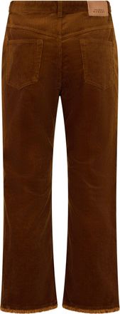 Isabel Marant Womens Flared Trousers Caramel Cotton