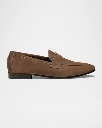 Bougeotte Suede Penny Loafers