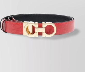 Ferragamo buckle belt textured finish