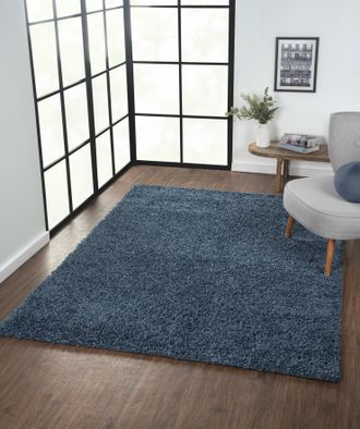 My Flair Hochflor-Teppich »My Shaggy« rechteckig 37 mm Höhe Shaggy, Uni-Farben, leicht glänzend, Microfaser, extra flauschig