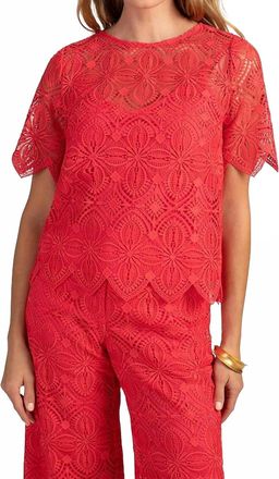 Trina Turk Khalida Top In Red