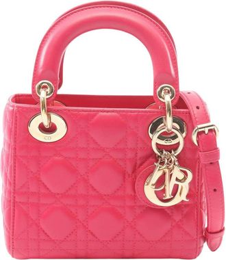 Dior Pre-owned Dior Mini Lambskin Cannage Lady Dior Ladies 3UJNGS2R5UBV2T1W