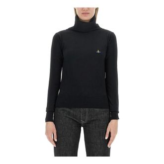 Vivienne Westwood Turtlenecks, female, Black, Size: XL Giulia High Neck