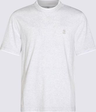 Brunello Cucinelli T-Shirts And Polos Blacks And Greys-Uomo