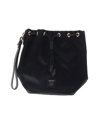 Tom Ford Pre-owned Womens Tom Bucket Bag in Black Satin - One Size