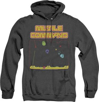 Gildan Atari Missle Screen Adult Heather Hoodie