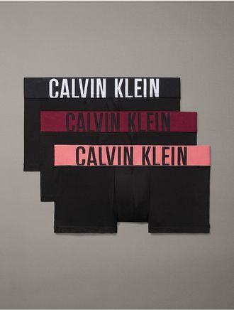 Calvin Klein Mens Intense Power 3-Pack Low Rise Trunk - Multi - XL
