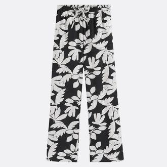La Redoute Collections Wijde broek met print en elastische taille