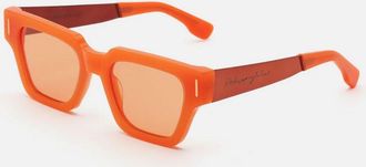 Retro Superfuture STORIA FRANCIS ORANGE KRO Mens Sunglasses Orange Size 52