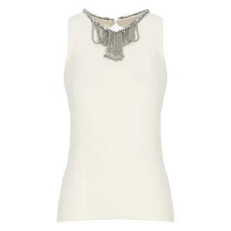 Paco Rabanne Donna, Top, Bianco, S, new