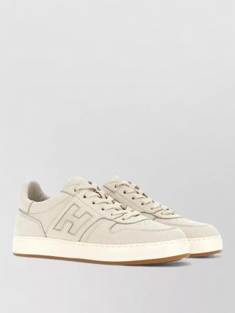 Hogan nubuck leather low-top sneakers
