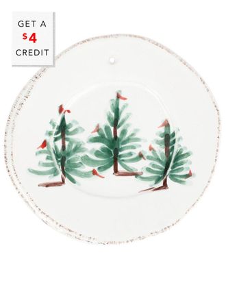 Vietri Vietri Lastra Holiday Round Ornament With $4 Credit