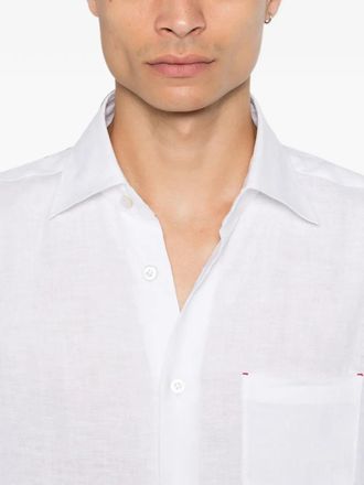 Kiton Mens Chest-Pocket Shirt Ss26 M