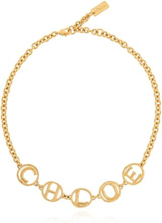 Chlo&eacute; Script Choker - Dames - Kettingen - Geel - ONE Size - Accessoires