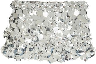 Paco Rabanne Sequin-embellished Linked Metal Mini Skirt - Silver - 40 (UK12 / M)