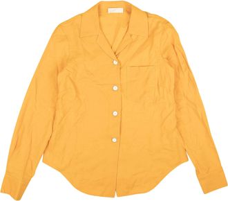Lorod Marigold Long Sleeve Bowling Shirt - Yellow