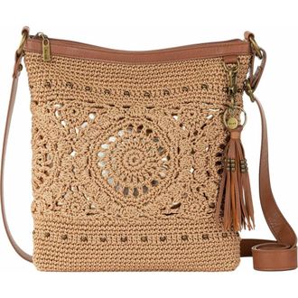 The Sak Lucia Crossbody Hand Crochet Bag in Bamboo Medallion at Nordstrom