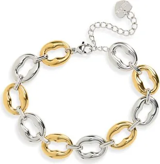 Bracha Ollie Link Bracelet in Silver/gold at Nordstrom